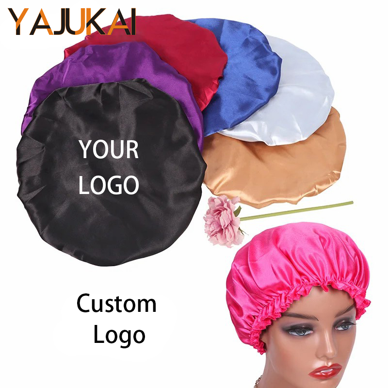 Hair Care Logo - 10 шт., женские атласные шляпы с