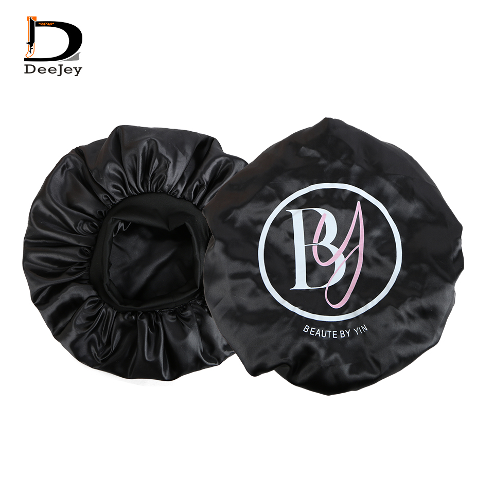 Hair Care Logo - Сатиновые шапочки с двойной подкладкой, с