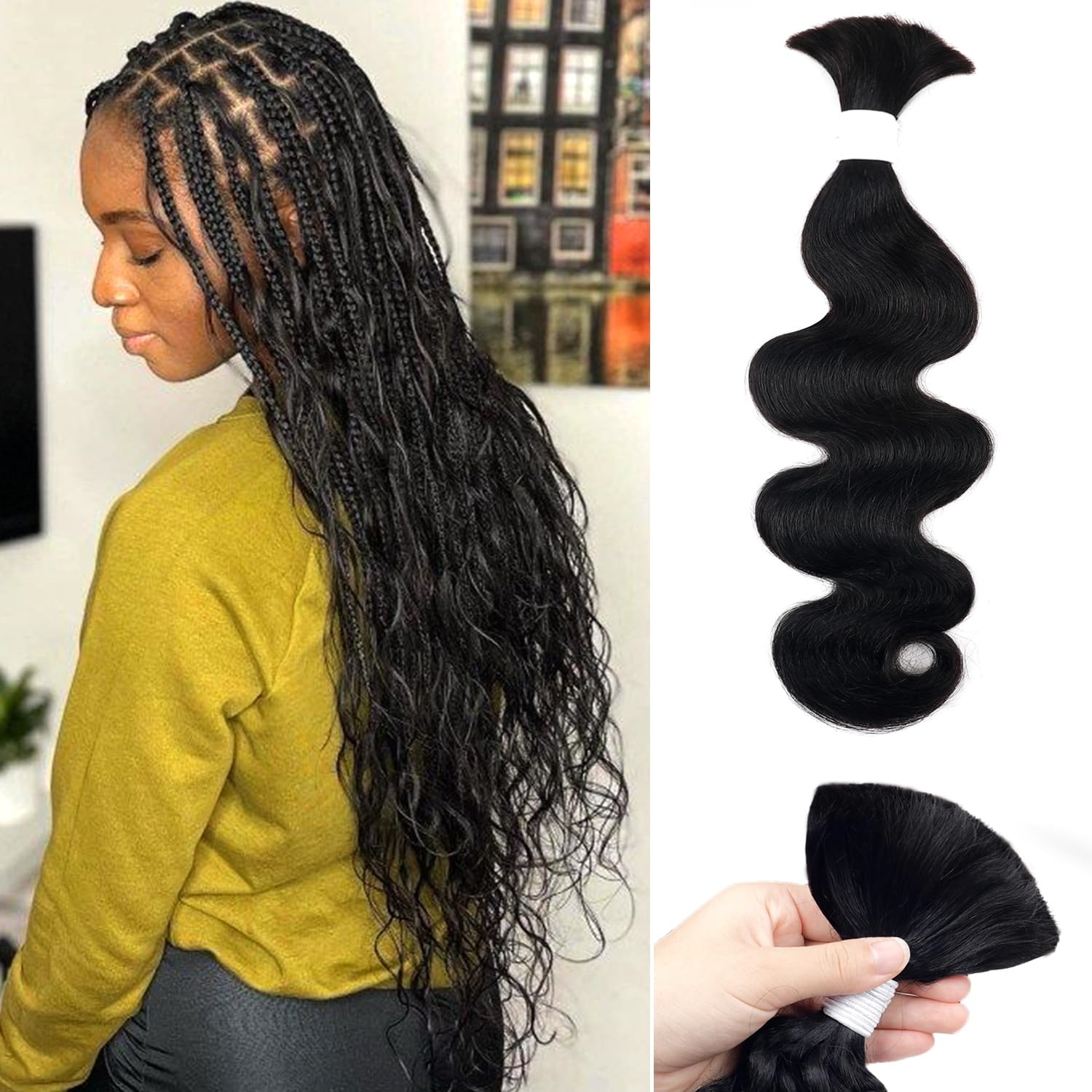 Hair Care Formulation - Натуральные бразильские волосы для плетения косичек,
