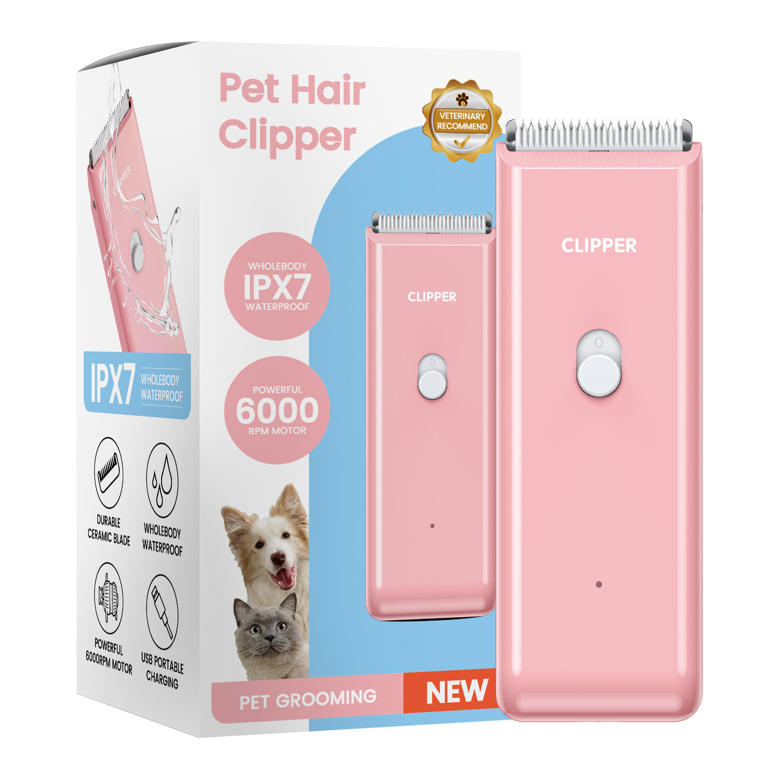 Hair Care Logo - Уход без страха! Водонепроницаемая машинка для