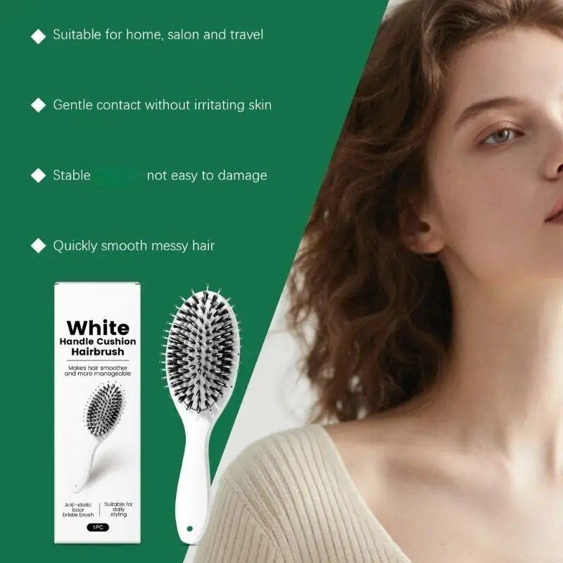 Hair Care Daily Routine - Щетина кабана и нейлоновая щетка обеспечивают