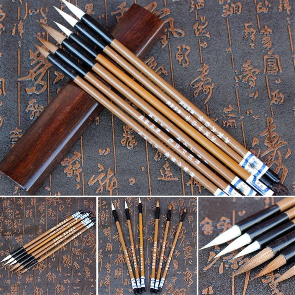 Набор из 6 кистей для рисовани – обзор и цена Bamboo Hair Brush