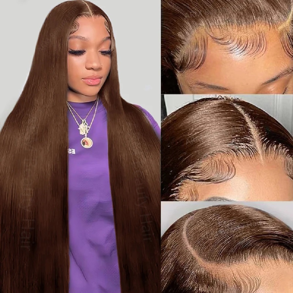 Шоколадные парики с HD-кружевн – обзор и цена Lace Front Wig