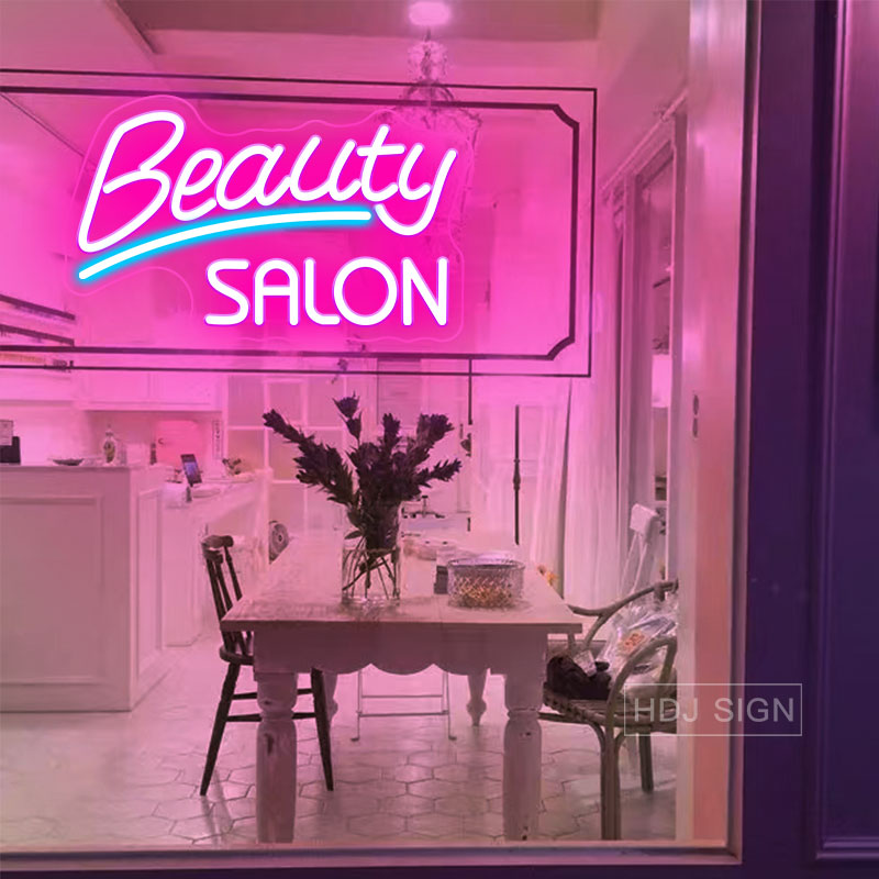 Неоновая вывеска светодиодный, – обзор и цена Hair Care Logo